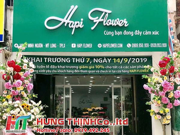 Mẫu bảng hiệu cửa hàng hoa