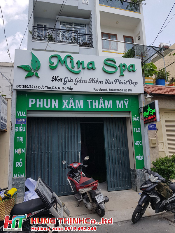 Mẫu bảng hiệu spa