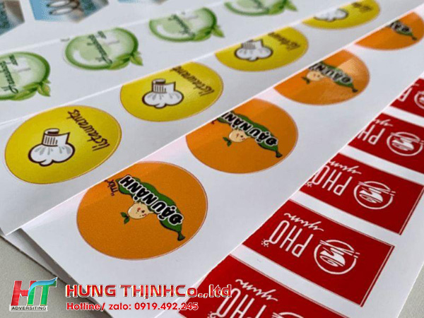 In decal tem nhãn