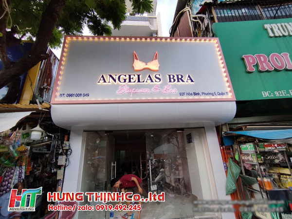 Bảng hiệu alu chữ nổi