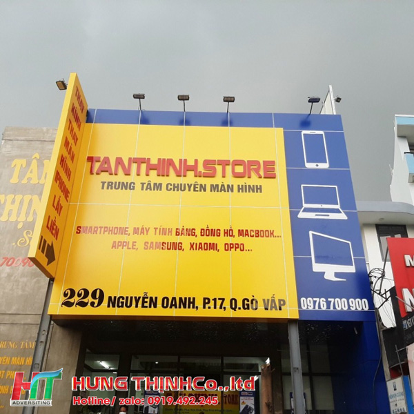 Bảng hiệu quảng cáo mặt tiền giúp thu hút khách hàng