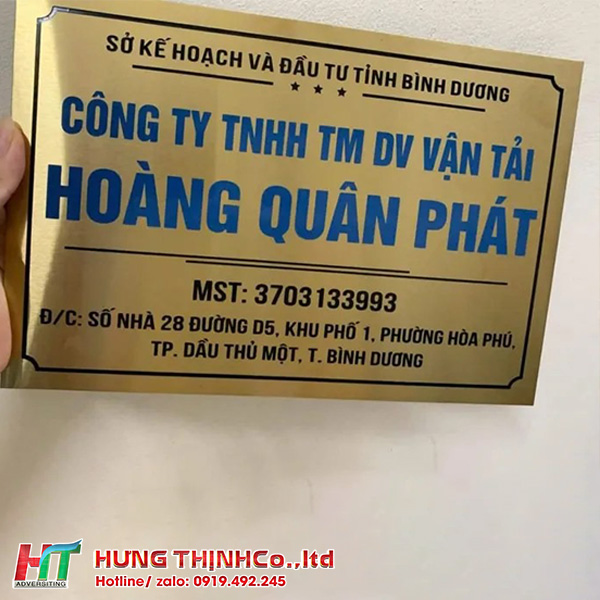 Bảng số nhà inox ăn mòn