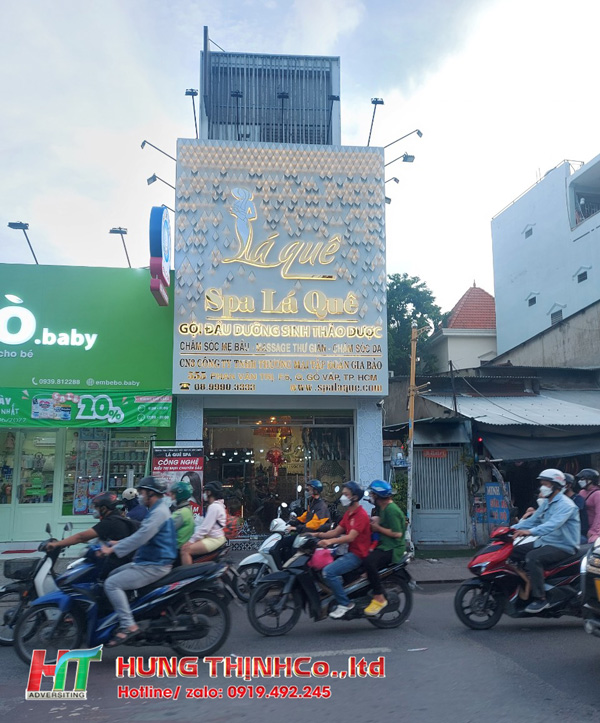 Bảng spa chữ nổi sang trọng