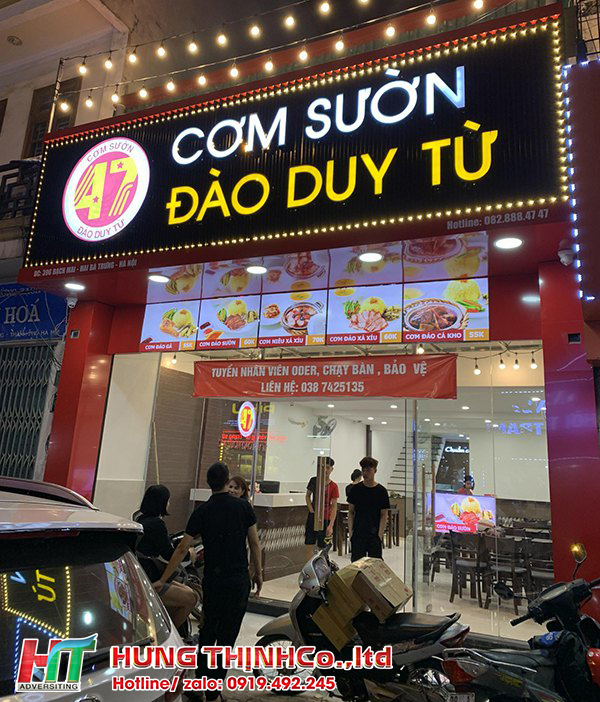 Thi công bảng hiệu quảng cáo đẹp tại TP.HCM