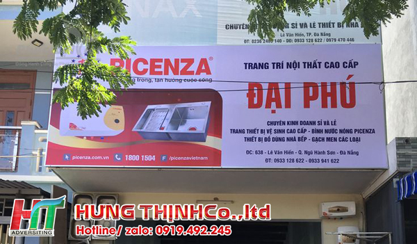 Bảng hiệu bạt Hiflex ngoài trời