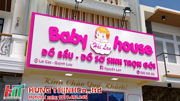 Bảng hiệu alu chữ nổi mica