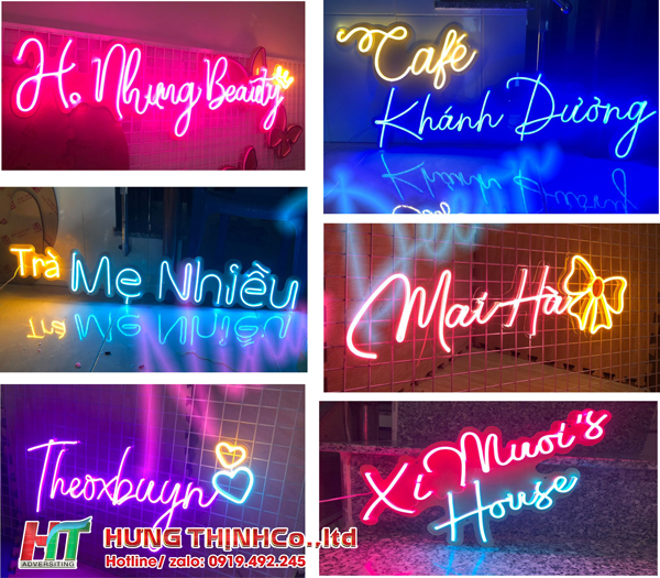 Bảng hiệu LED Neon Sign thiết kế theo yêu cầu