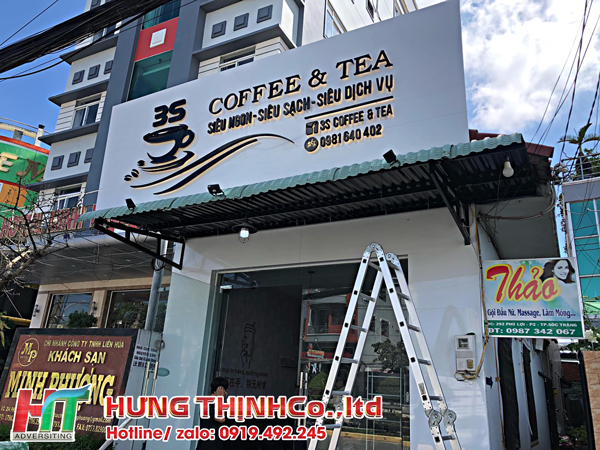 Mẫu bảng hiệu chữ nổi sang trọng cho cửa hàng