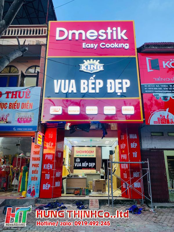 Lắp đặt bảng hiệu Alu chữ nổi LED cho cửa hàng tại TP.HCM