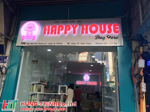 Bảng hiệu Alu chữ nổi LED đẹp và hiện đại tại TP.HCM