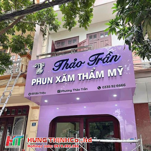 Bảng hiệu chữ nổi LED phát sáng ban đêm nổi bật thương hiệu