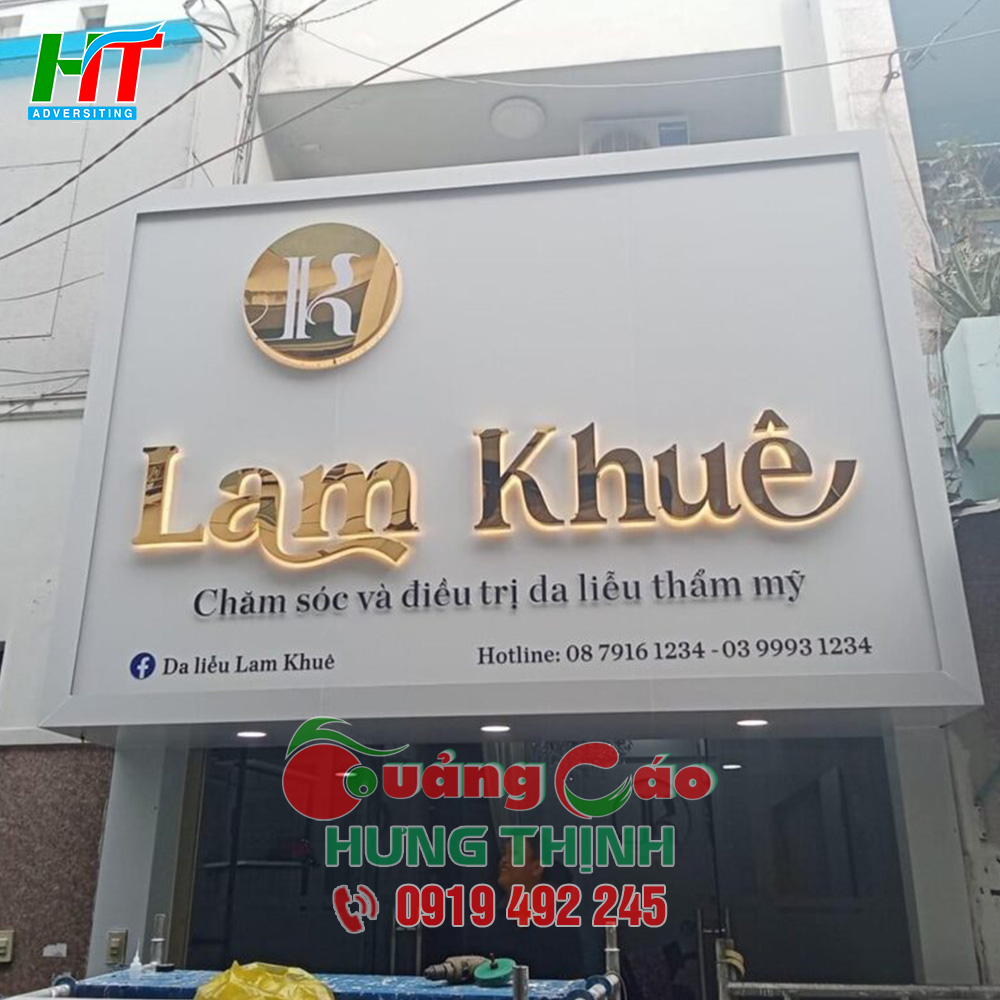Thiết kế bảng hiệu đơn giản, nổi bật và dễ đọc