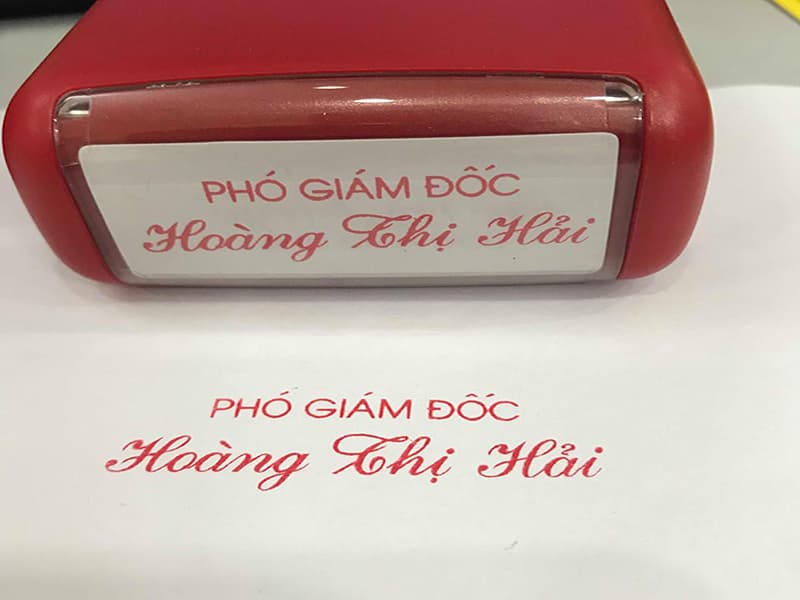 Dấu chức danh Giám đốc, phó giám đốc khắc tại HCM