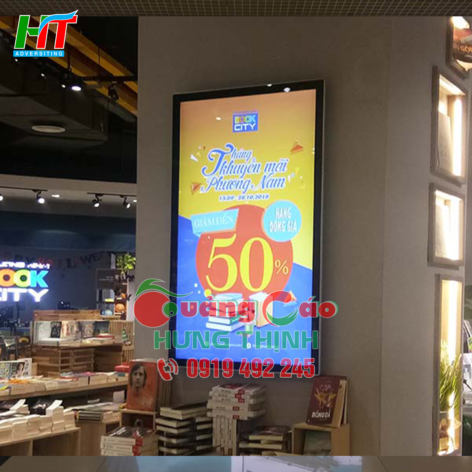 Màn hình LED quảng cáo trong nhà hiển thị rõ nét