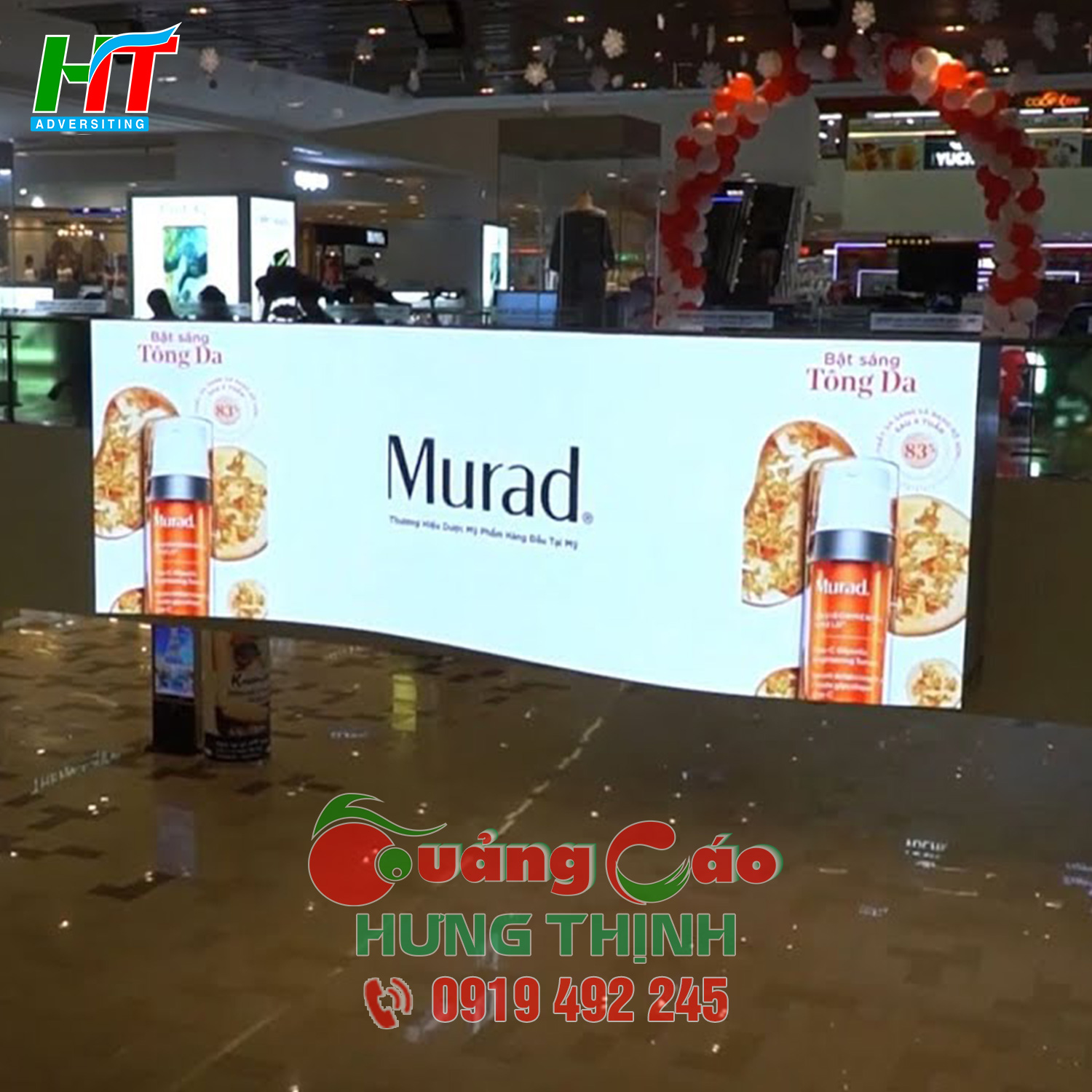 Lắp đặt màn hình LED quảng cáo hiện đại