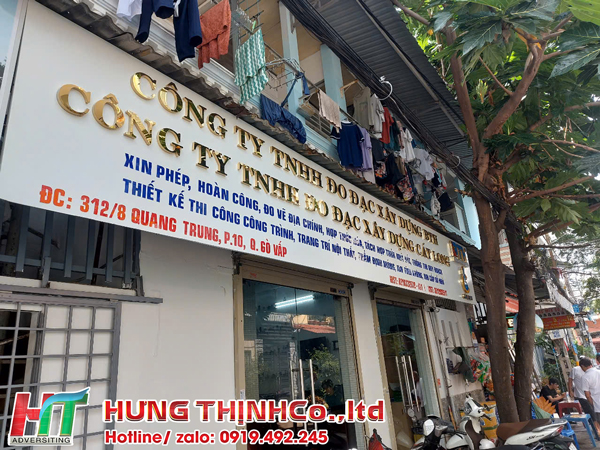 Bảng hiệu chữ nổi inox
